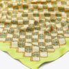 3d Checkered Logo Double-Sided Oversized Silk Square Scarf 3d Checkered Logo Double-Sided Oversized Silk Square Scarf