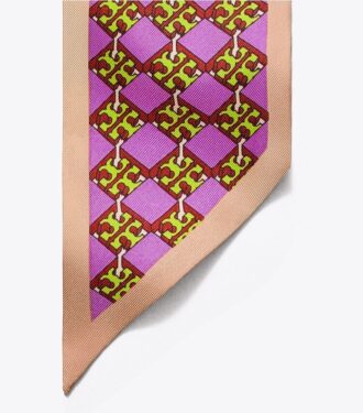 3d Checkered Logo Silk Ribbon Tie 3d Checkered Logo Silk Ribbon Tie
