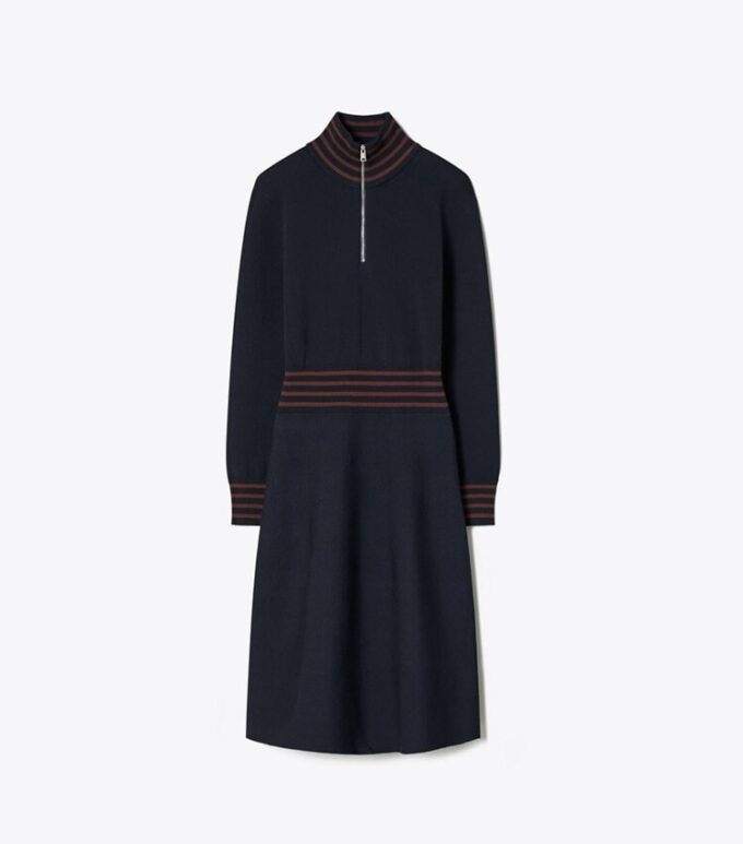 A-Line Turtleneck Zip Dress A-Line Turtleneck Zip Dress