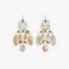 Abstract Beaded Chandelier Earrings