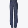 Ankle-Zip Cotton Jeans