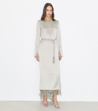 Asymmetric Crepe Dress