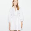 Balloon Sleeve Cotton Tunic Dress Balloon Sleeve Cotton Tunic Dress