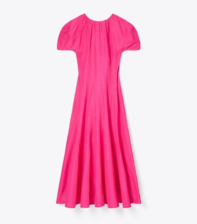 Balloon Sleeve Linen Dress Balloon Sleeve Linen Dress