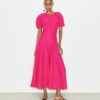 Balloon Sleeve Linen Dress Balloon Sleeve Linen Dress