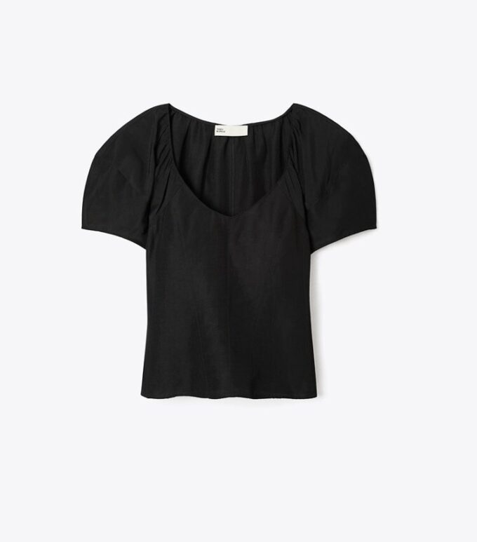Balloon Sleeve Viscose Top Balloon Sleeve Viscose Top