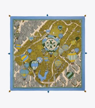 Balloons In The Sky Silk Square Scarf Balloons In The Sky Silk Square Scarf