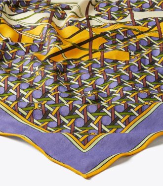 Basket-Weave Logo Jersey Neckerchief