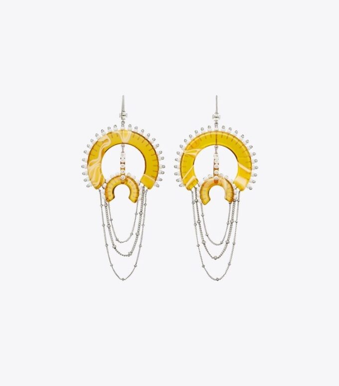 Bead And Resin Chandelier Earrings Bead And Resin Chandelier Earrings