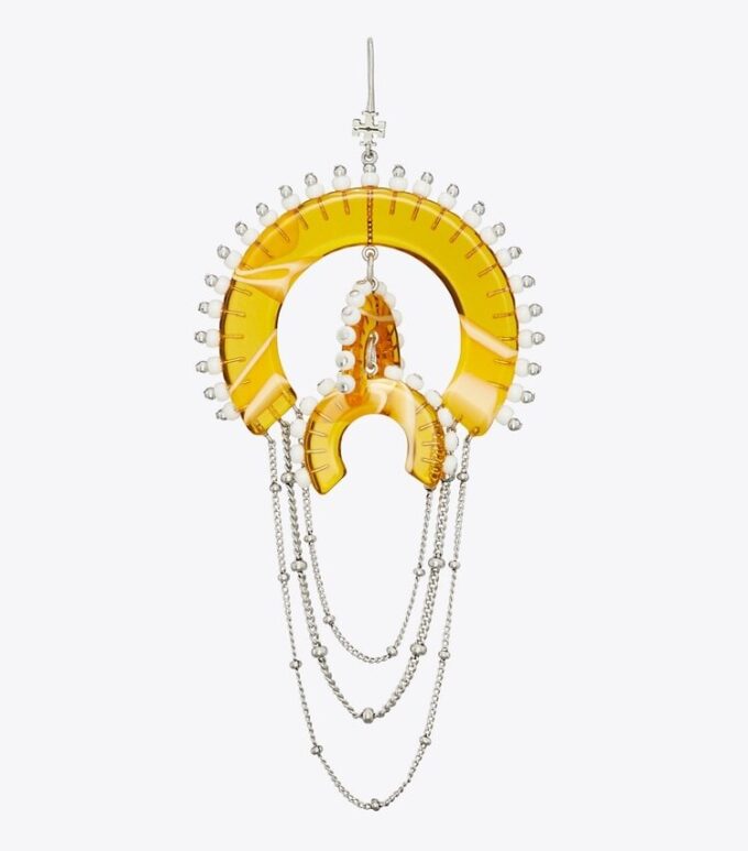 Bead And Resin Chandelier Earrings Bead And Resin Chandelier Earrings