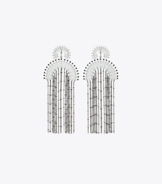 Beaded Fringe Earrings