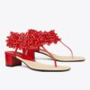 Beaded Heeled Sandal
