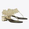 Beaded Heeled Sandal