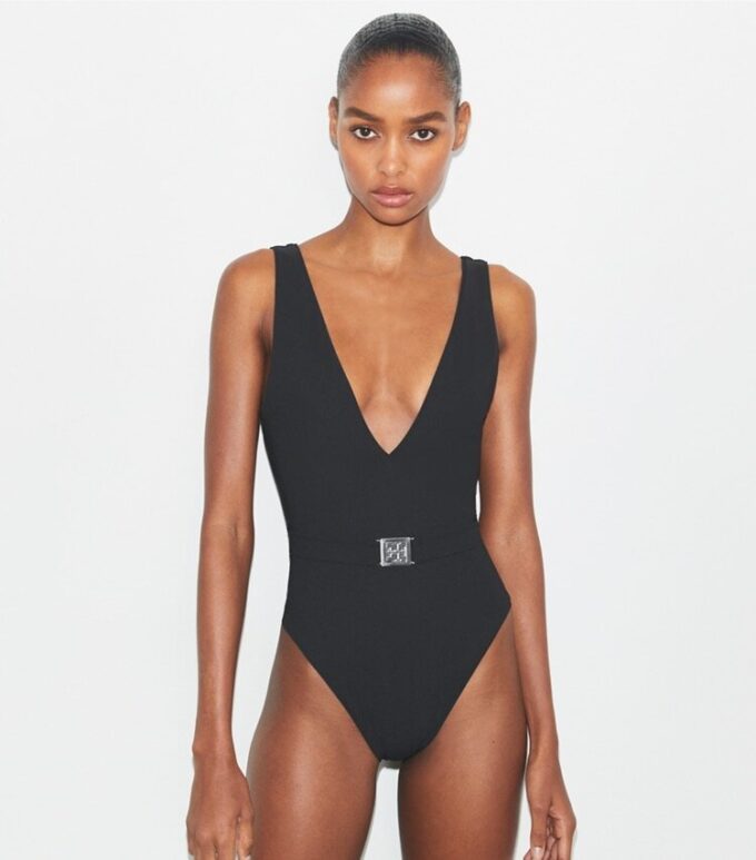 Belted Logo Swimsuit Belted Logo Swimsuit