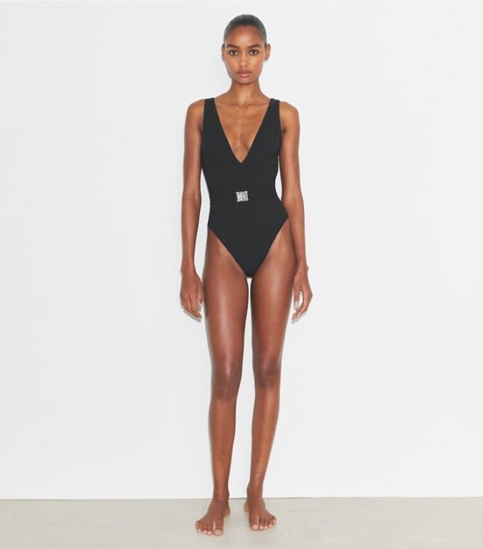 Belted Logo Swimsuit Belted Logo Swimsuit