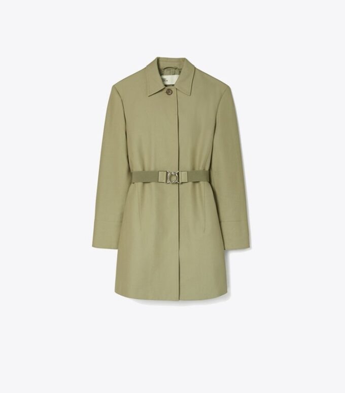 Belted Twill Coat Belted Twill Coat