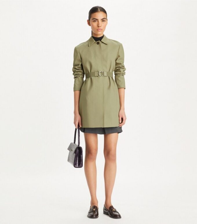 Belted Twill Coat Belted Twill Coat