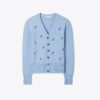 Birdie-Embroidered Cashmere Cardigan Birdie-Embroidered Cashmere Cardigan