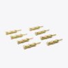 Brass Corn Holders, Set Of 8