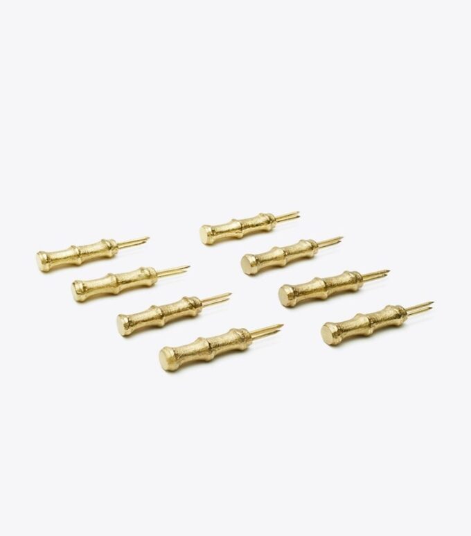Brass Corn Holders, Set Of 8