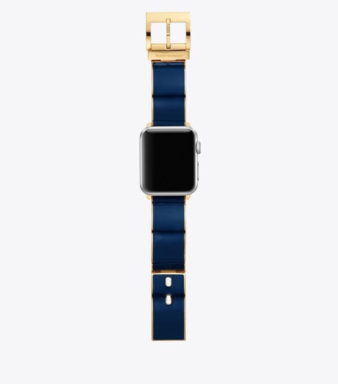 Buddy Bangle Band For Apple Watch®, Gold-Tone/Navy, 38 Mm X 40 Mm Buddy Bangle Band For Apple Watch®, Gold-Tone/Navy, 38 Mm X 40 Mm