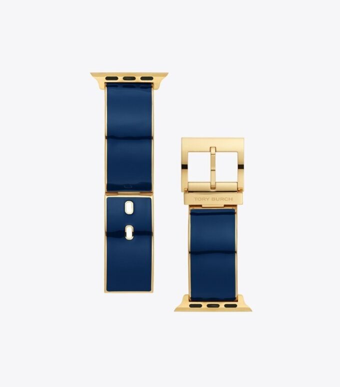 Buddy Bangle Band For Apple Watch®, Gold-Tone/Navy, 38 Mm X 40 Mm Buddy Bangle Band For Apple Watch®, Gold-Tone/Navy, 38 Mm X 40 Mm