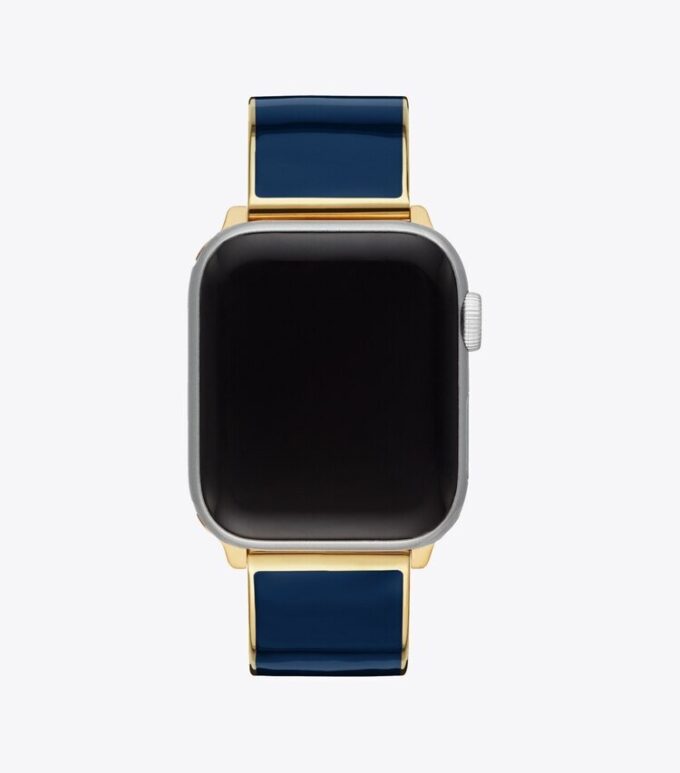 Buddy Bangle Band For Apple Watch®, Gold-Tone/Navy, 38 Mm X 40 Mm Buddy Bangle Band For Apple Watch®, Gold-Tone/Navy, 38 Mm X 40 Mm