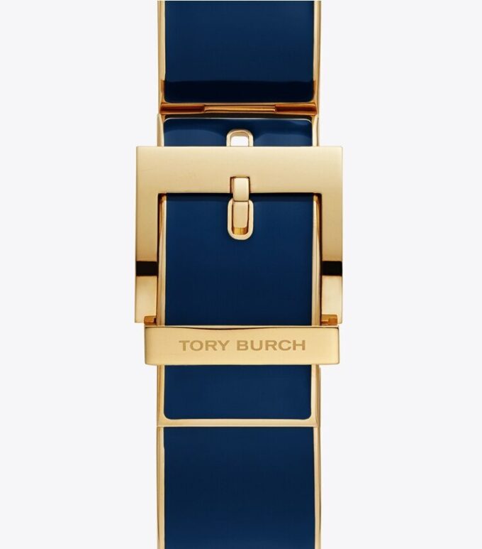 Buddy Bangle Band For Apple Watch®, Gold-Tone/Navy, 38 Mm X 40 Mm Buddy Bangle Band For Apple Watch®, Gold-Tone/Navy, 38 Mm X 40 Mm