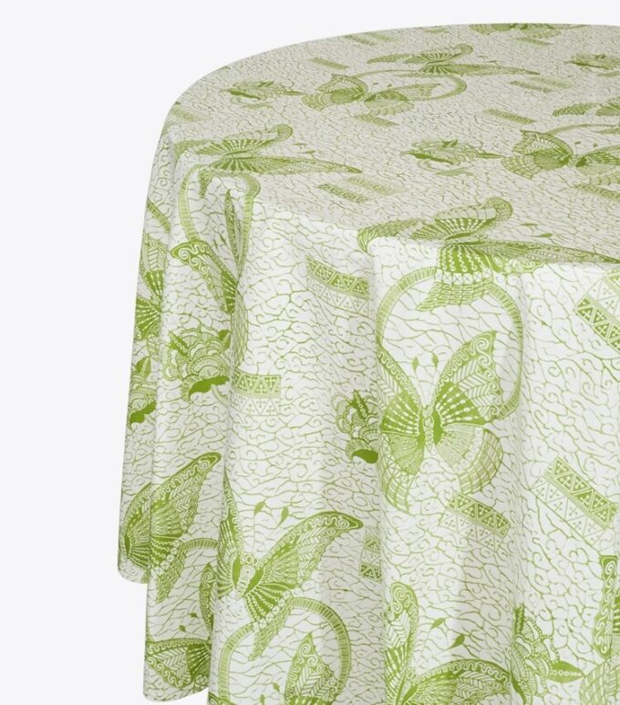 Butterfly Batik Round Tablecloth, 108″ Butterfly Batik Round Tablecloth, 108″