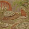 Butterfly Batik Round Tablecloth, 108″ Butterfly Batik Round Tablecloth, 108″
