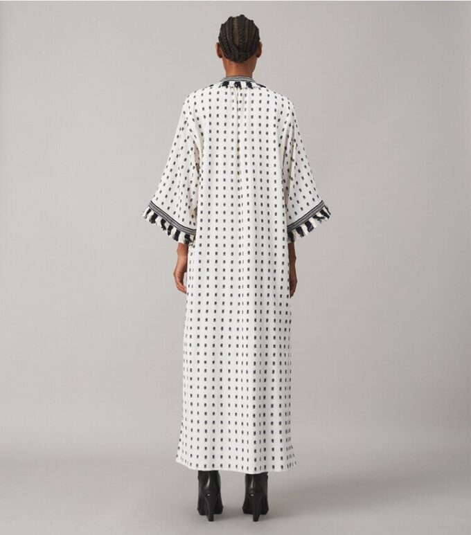 Caftan With Sweater Tassels Caftan With Sweater Tassels
