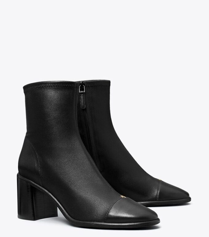 Cap-Toe Heeled Ankle Boot Cap-Toe Heeled Ankle Boot