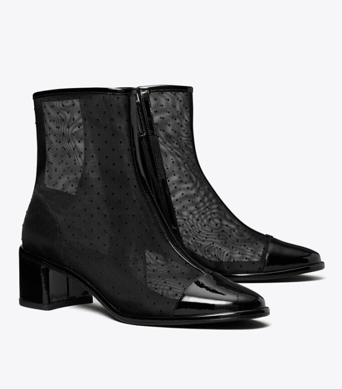 Cap-Toe Low Heeled Ankle Boot Cap-Toe Low Heeled Ankle Boot