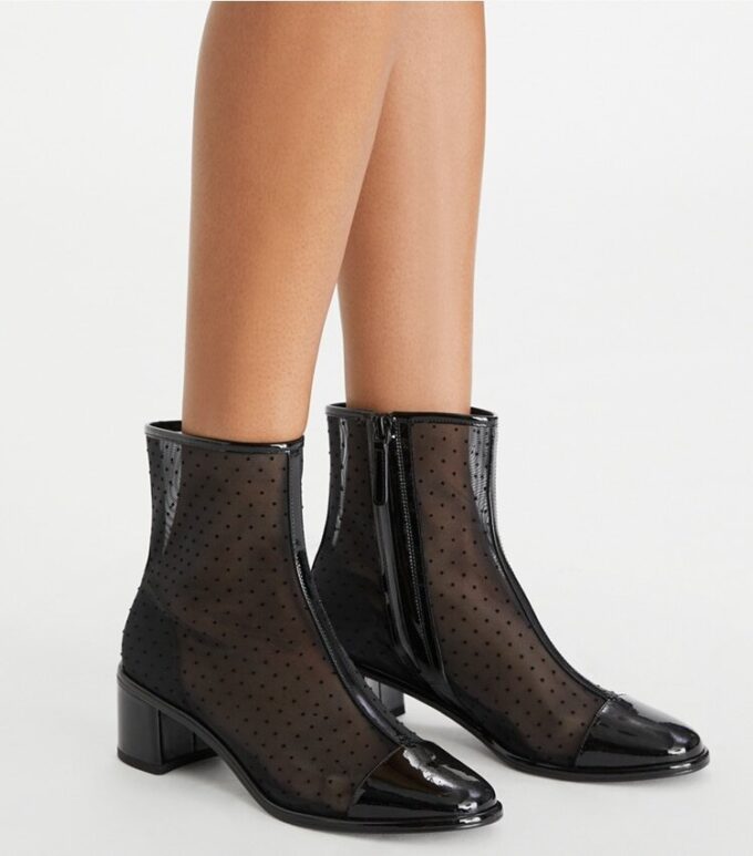 Cap-Toe Low Heeled Ankle Boot Cap-Toe Low Heeled Ankle Boot