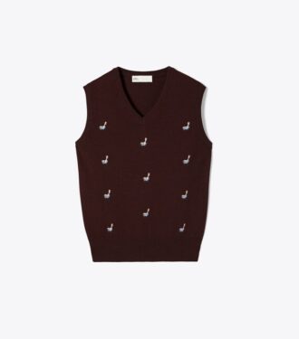 Cashmere Birdie Sweater Vest