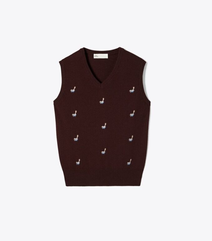 Cashmere Birdie Sweater Vest Cashmere Birdie Sweater Vest