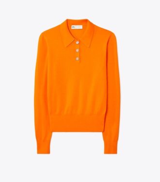 Cashmere Long-Sleeve Polo