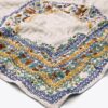 Ceramic Plate Embroidered Oversized Square Scarf
