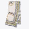 Ceramic Plate Embroidered Oversized Square Scarf