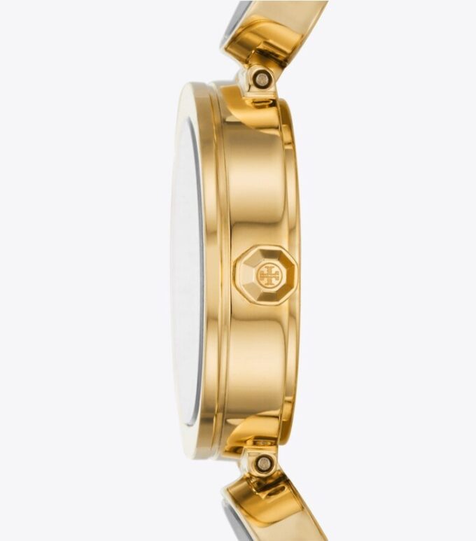 Clock Watch, Gold-Tone Stainless Steel Clock Watch, Gold-Tone Stainless Steel