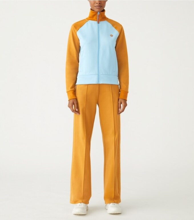 Color-Block Double Knit Track Jacket