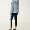 Color-Block Hooded Down Jacket