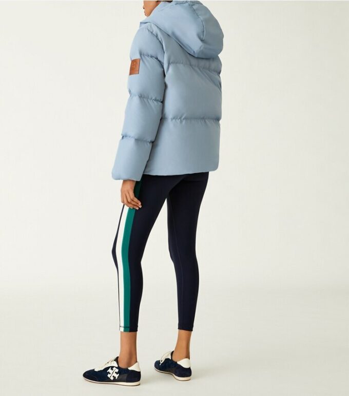 Color-Block Hooded Down Jacket