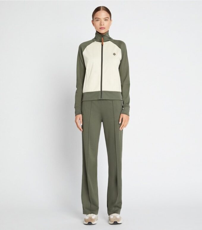 Color-Block Zip Track Jacket