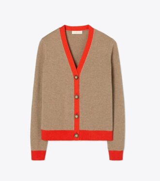 Colorblock Cashmere Cardigan