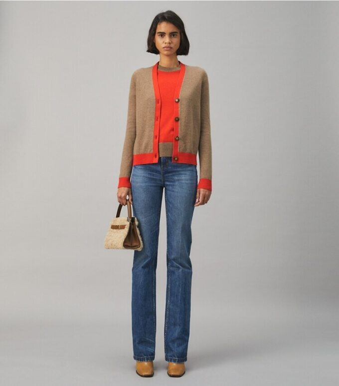 Colorblock Cashmere Cardigan Colorblock Cashmere Cardigan