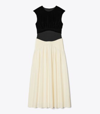 Colorblock Pleated Dress