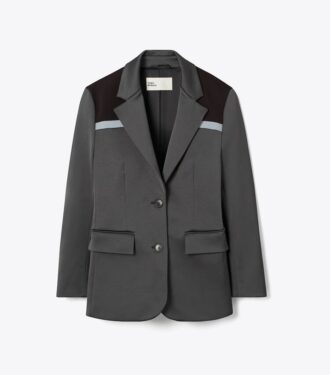 Colorblock Stretch Blazer
