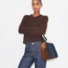 Colorblock Suede Satchel