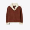 Contrast Collar Wool Sweater Contrast Collar Wool Sweater
